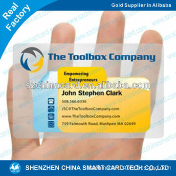 CR80 54*86mm Plastic PVC black business cards
